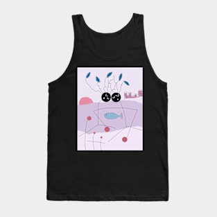 Kids on Vacation Stick figure Tank Top